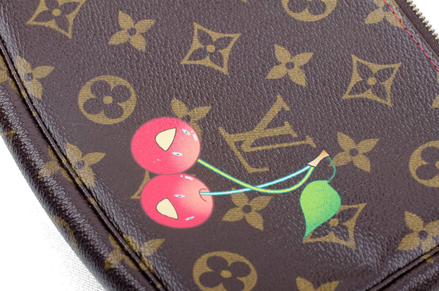 Louis Vuitton Red Takashi Murakami Cherry Pochette Accessoire Bag - The  Nostalgia Club