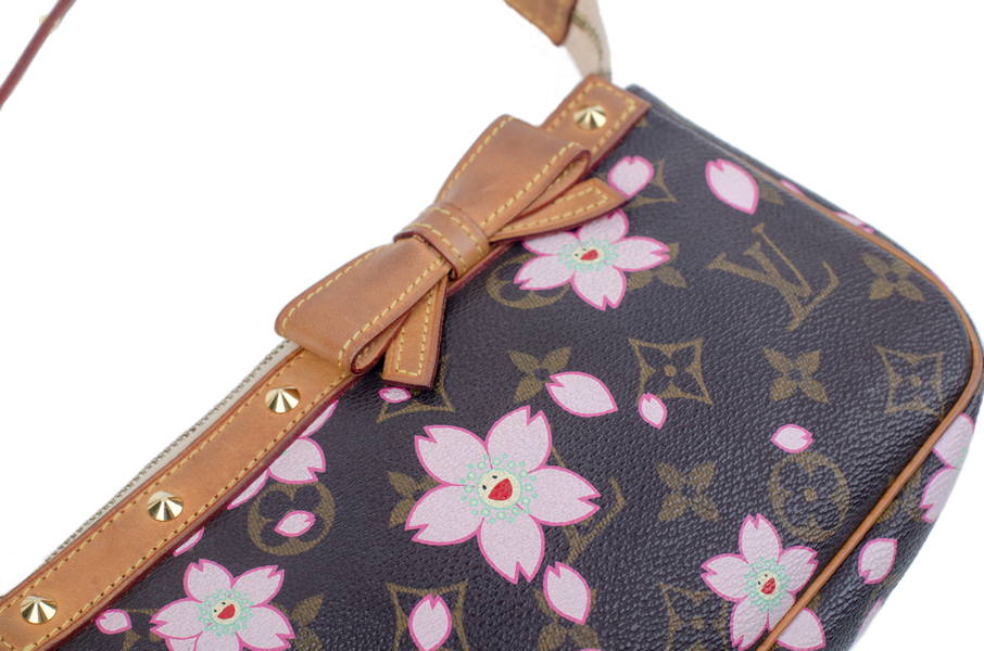 Louis Vuitton Pink Cherry Blossom Pochette Accessoire Bag - The Nostalgia  Club