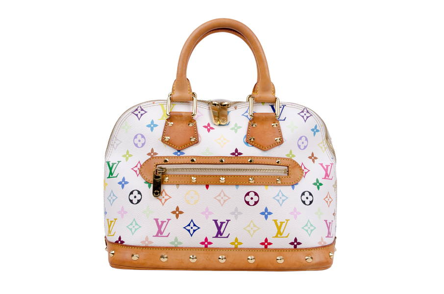 Louis Vuitton White Multicolor Pochette Accessoire Bag - The Nostalgia Club