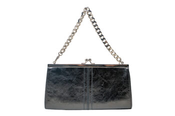 Loewe Crystal Anagram Chain Purse made of black leather - Image 2