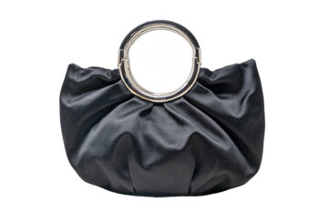 Christian Dior Soft Babe black satin round handle bag