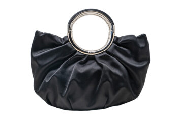 Christian Dior Soft Babe black satin round handle bag - Image 2