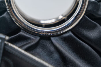 Christian Dior Soft Babe black satin round handle bag - Image 5