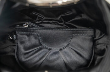 Christian Dior Soft Babe black satin round handle bag - Image 7