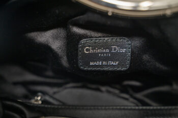 Christian Dior Soft Babe black satin round handle bag - Image 8