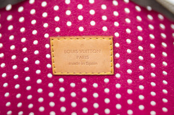 Louis Vuitton Monogram Shoulder Bag with Pink Floral Detail & Gold Lock - Image 8