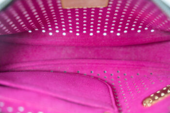 Louis Vuitton Monogram Shoulder Bag with Pink Floral Detail & Gold Lock - Image 9